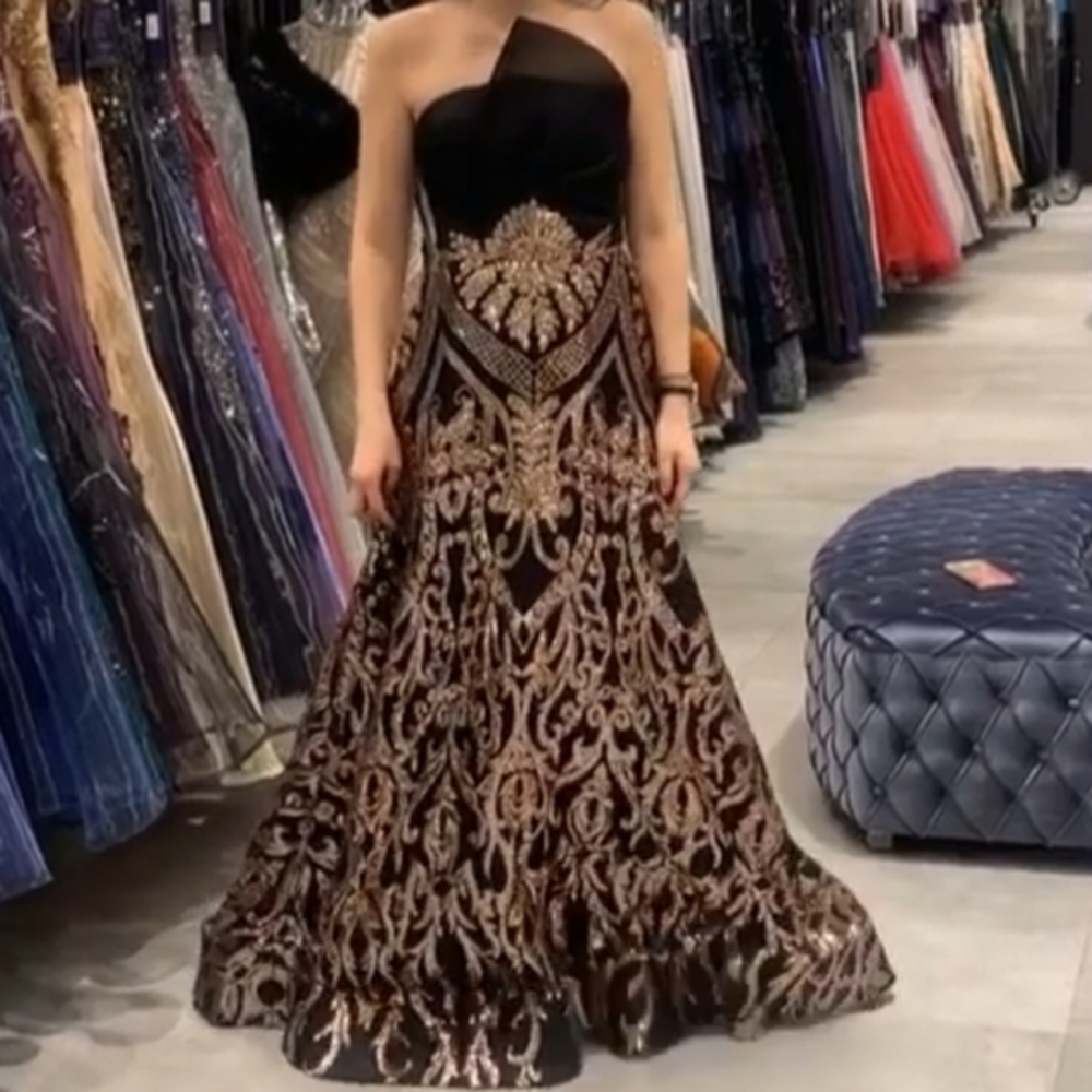 Couture sequin ballgown pageant prom 10 12 14 cy